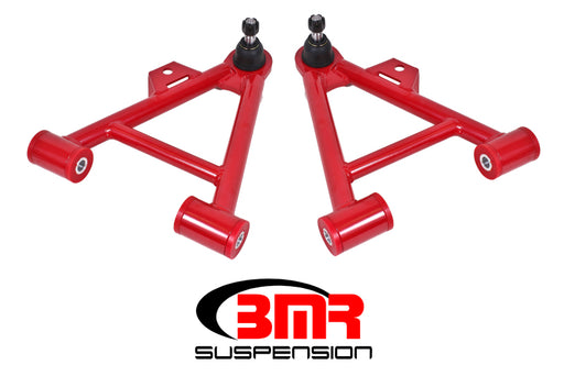 BMR 79-93 Fox Mustang Lower Non-Adj. A-Arms (Coilover Only) w/ STD. Ball Joint (Poly) - Red BMR Suspension Control Arms