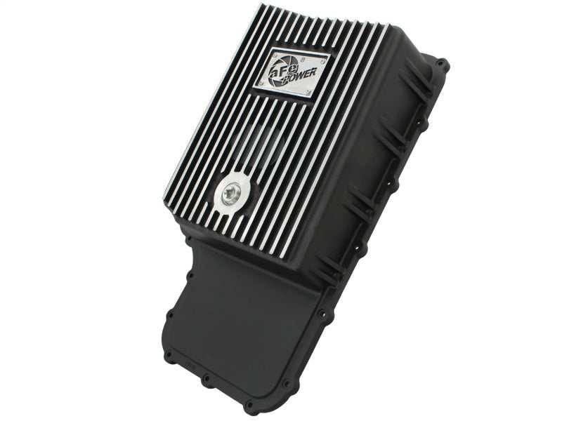 aFe Power Transmission Pan Black Machined 11-14 Ford 6R140 Trucks V8 6.7L (td) aFe Diff Covers