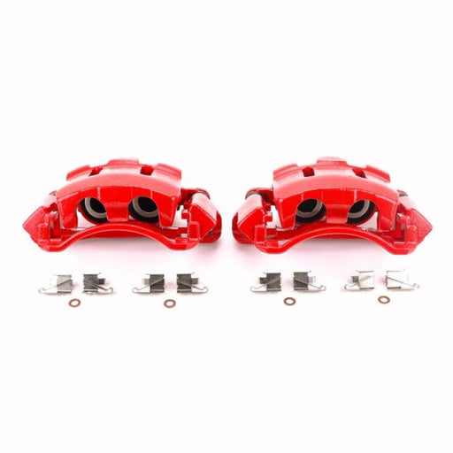 Power Stop 00-05 Ford Excursion Front Red Calipers w/Brackets - Pair PowerStop Brake Calipers - Perf