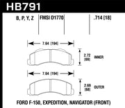 Hawk 14-16 Ford F-150 LTS Street Front Brake Pads Hawk Performance Brake Pads - OE
