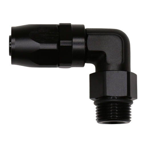 DeatschWerks 10AN ORB Female Swivel 90-Degree Hose End CPE - Anodized Matte Black DeatschWerks Fittings