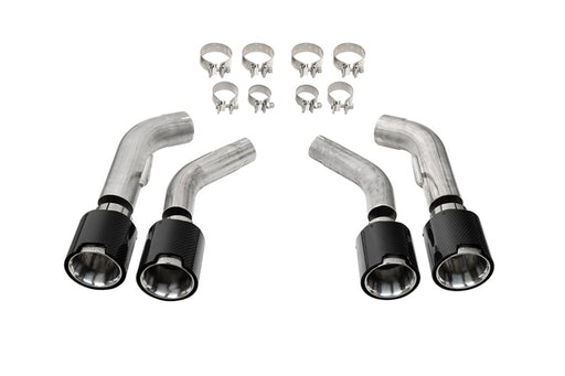 Corsa 2016-2024 Chevrolet Camaro SS / ZL1 Carbon Fiber 4.5in Twin Tip Kit CORSA Performance Tips