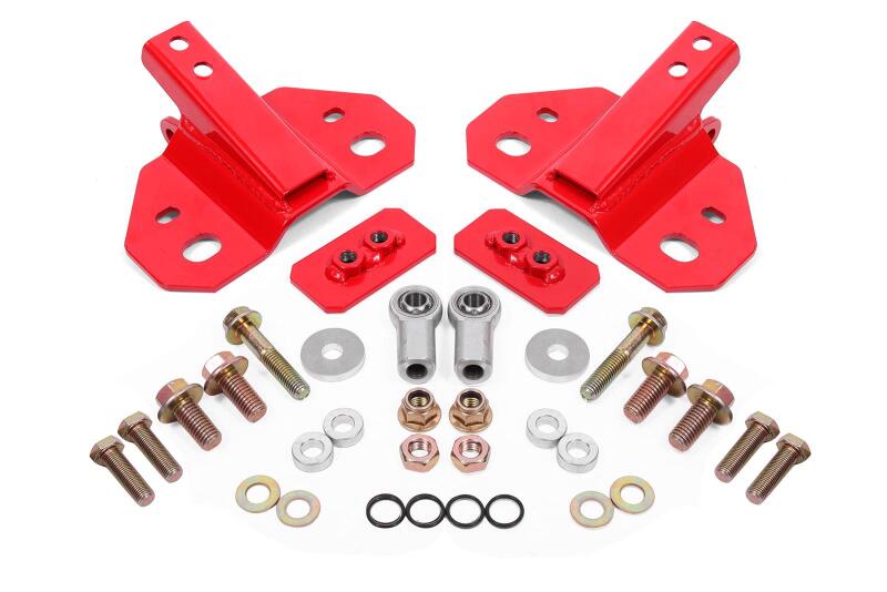 BMR Suspension 24-25 Ford Mustang Rear Steel Shock Mount - Red BMR Suspension Shock Mounts & Camber Plates