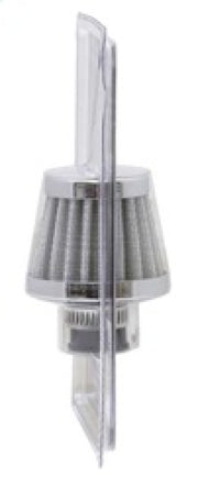 K&N 2in Base OD x .375in Flange ID x 1.75in H Rubber Base Crankcase Vent Filter - White K&N Engineering Air Filters - Universal Fit