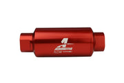 Aeromotive In-Line Filter - AN-10 size - 40 Micron SS Element - Red Anodize Finish Aeromotive Fuel Filters