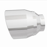 MagnaFlow Tip Stainless Double Wall Round Single Outlet Polished 4.5in DIA 2.5in Inlet 5.75in Length Magnaflow Tips