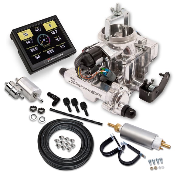 Holley Sniper EFI BBD Master Kit for 1971-1986 Jeep CJ - Shiny 550-858K HOLLEY EFI Autoparts