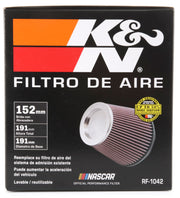 K&N Round Tapered Universal Air Filter 6in Flange ID x 7.5in Base OD x 5in Top OD x 6.5in Height K&N Engineering Air Filters - Universal Fit