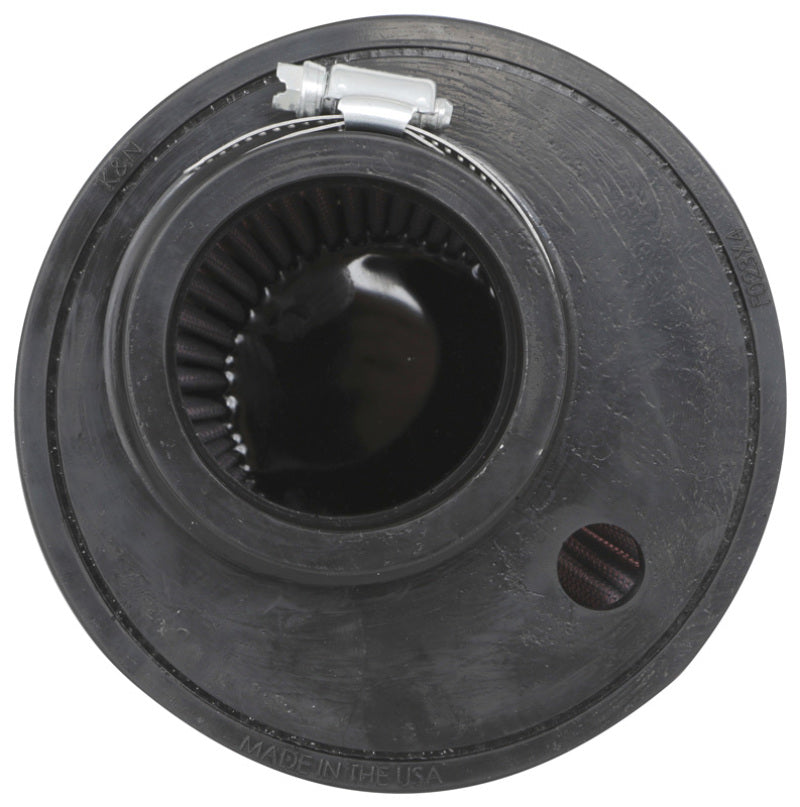 K&N Universal Clamp-On Air Filter 2.375in Flg ID x 5.21875in B OD x 3.5in T OD x 3.75in H K&N Engineering Air Filters - Universal Fit