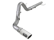 aFe Large Bore-HD 4in 409 SS DPF-Back Exh 18-19 Ford F-150 V6-3.0L (td) w/ Polished Tip aFe DPF Back