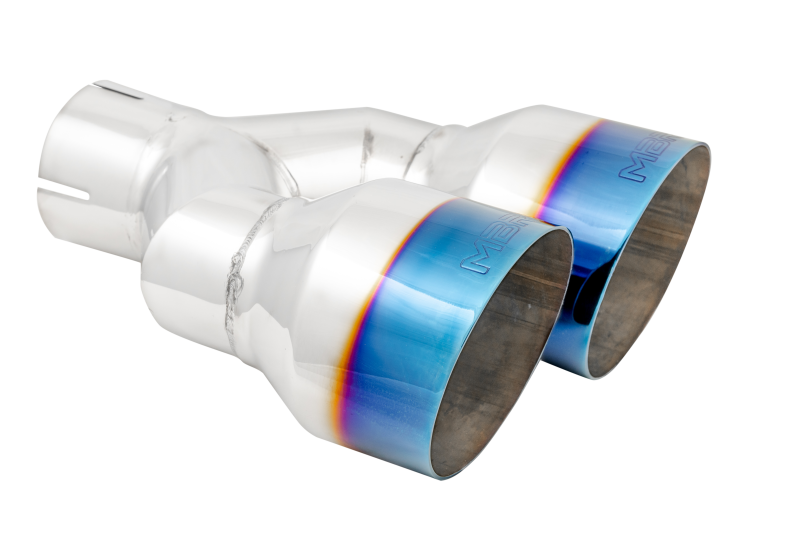 MBRP Burnt End Tip 2.5 ID Dual 4 OD Out 9.5 length Single wall 304 Stainless Steel Driver Side MBRP Tail Pipes
