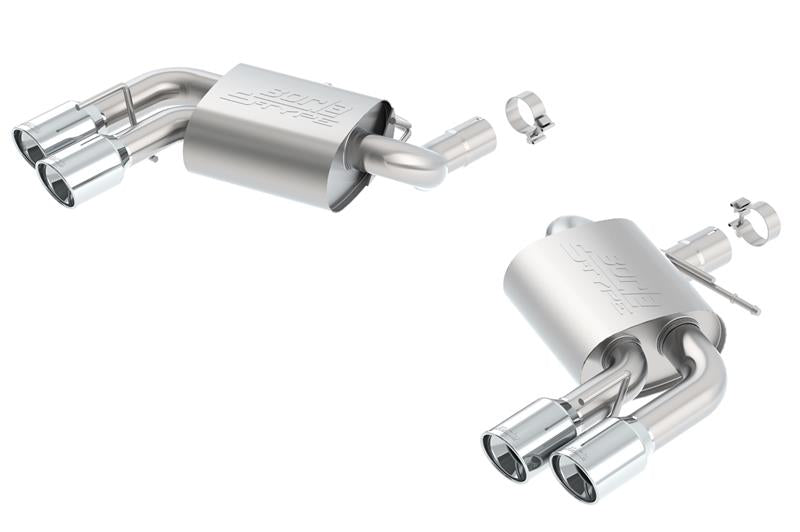 Borla 2016 Chevy Camaro 6.2L AT/MT S-Type Rear Section Exhaust w/o Dual Mode Valves Borla Axle Back
