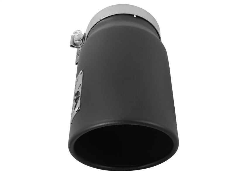 aFe Diesel Exhaust Tip Bolt On Black 5in Inlet x 6in Outlet x 12in Long aFe Catback