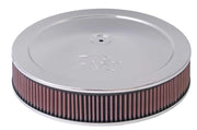 K&N 5-1/8in / 14in ID X 1.5in O/S Flat Base Air Cleaner Assembly K&N Engineering Carburetor Air Cleaners