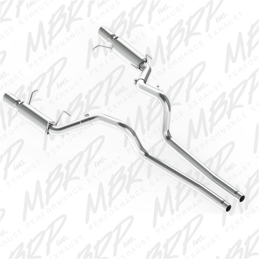 MBRP 11-14 Ford Mustang GT 5.0L Dual Split Rear Race Version AL 3in Cat Back Exhaust System MBRP Catback