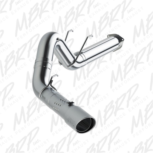 MBRP 17-19 Ford F250/350/450 6.7L Ex. Reg Cab 5in Filter Back Single Tip Aluminized Exhaust System MBRP DPF Back