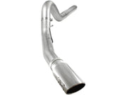 aFe Atlas 5in DPF-Back Aluminized Steel Exh Sys, Ford Diesel Trucks 08-10 V8-6.4L (td) Polished tip aFe DPF Back