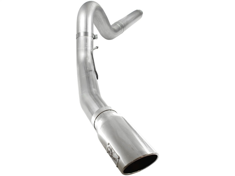 aFe Atlas 5in DPF-Back Aluminized Steel Exh Sys, Ford Diesel Trucks 08-10 V8-6.4L (td) Polished tip aFe DPF Back