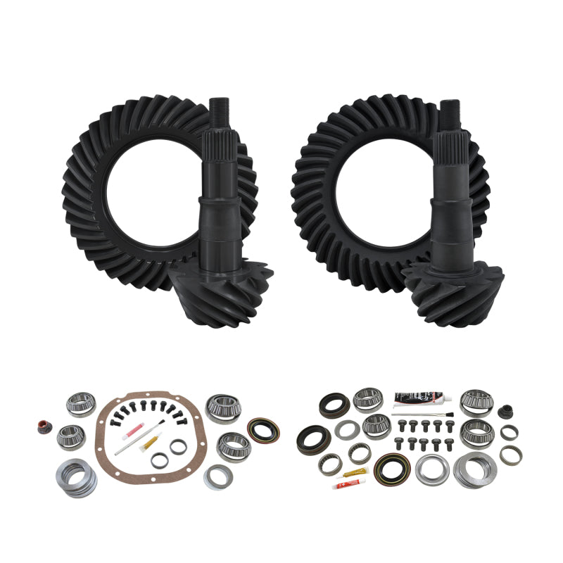 Yukon Gear & Install Kit Package for 09-14 Ford F150 8.8in Front & Rear 4.56 Ratio Yukon Gear & Axle Differential Install Kits