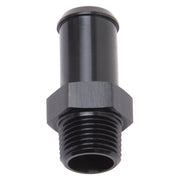 Edelbrock Hose End Straight 3/8In NPT to 5/8In Barb Black Anodize Edelbrock Fittings