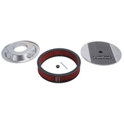 Edelbrock Air Cleaner Elite II 14In Diameter w/ 3In Element Polished Edelbrock Air Filters - Universal Fit