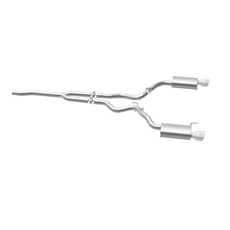 MagnaFlow Cat Back, SS, 2.5in, Street, Dual Split Polished 4.5in Tips 2015 Ford Mustang Ecoboost Magnaflow Catback