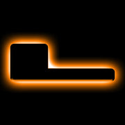 ORACLE Lighting Universal Illuminated LED Letter Badges - Matte Blk Surface Finish - L ORACLE Lighting Light Accessories and Wiring