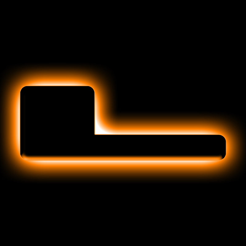 ORACLE Lighting Universal Illuminated LED Letter Badges - Matte Blk Surface Finish - L ORACLE Lighting Light Accessories and Wiring