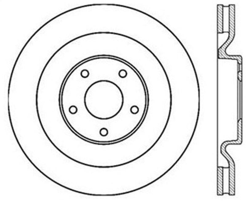 StopTech Power Slot 06-10 Corvette (Z06) / 10 Corvette Grand Sport Front Left Slotted CRYO Rotor Stoptech Brake Rotors - Slotted
