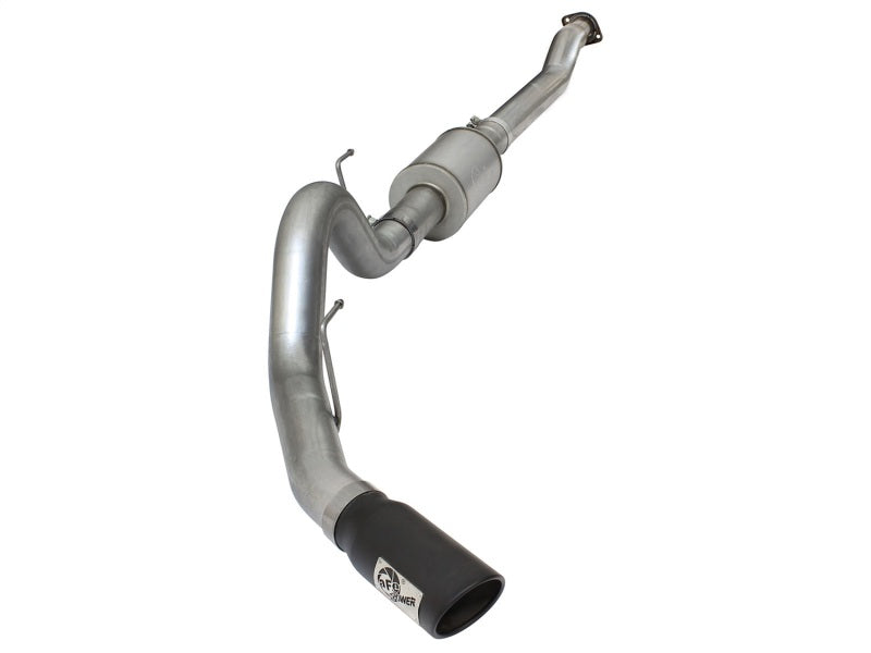 aFe Atlas Exhausts 4in Cat-Back Aluminized Steel Exhaust Sys 2015 Ford F-150 V6 3.5L (tt) Black Tip aFe Catback