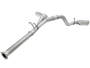 aFe Atlas Exhaust 4in DPF-Back Exhaust Aluminized Steel Polished Tip 11-14 ford Diesel Truck V8-6.7L aFe DPF Back
