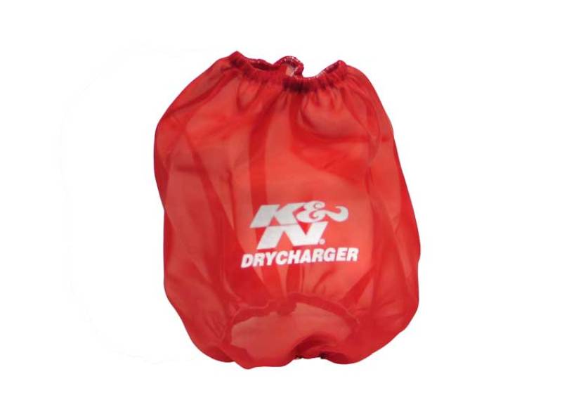 K&N Round Tapered Drycharger Air Filter Wrap Red 7.5in Base ID x 5in Top ID x 7.5in H K&N Engineering Pre-Filters