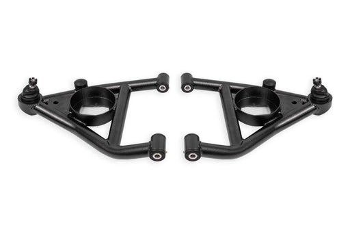 BMR 67-69 Chevrolet Camaro w/Rear Bump Stops Lower A-Arms w/STD Ball Joint Delrin - Black Hammertone BMR Suspension Control Arms