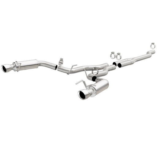MagnaFlow Cat Back, SS, 2.5in, Competition, Dual Split Polish 4.5in Tips 2015 Ford Mustang Ecoboost Magnaflow Catback