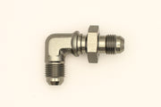 DeatschWerks 6AN Male Flare To 6AN Male Flare Bulkhead Adapter 90-Degree (Incl. Nut) DeatschWerks Fittings