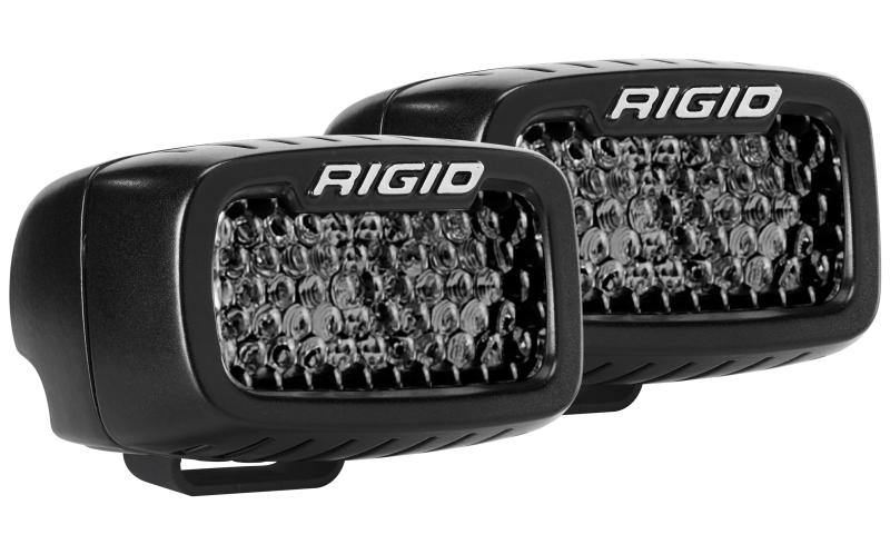 Rigid Industries SR-M Series PRO Midnight Edition - Spot - Diffused - Pair Rigid Industries Light Bars & Cubes