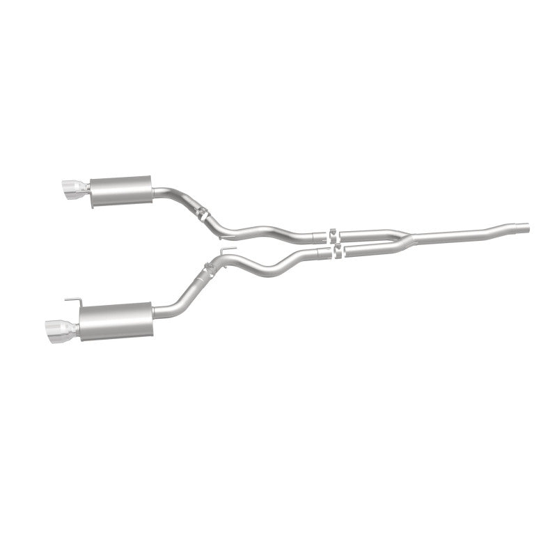 MagnaFlow Cat Back, SS, 2.5in, Street, Dual Split Polished 4.5in Tips 2015 Ford Mustang Ecoboost Magnaflow Catback