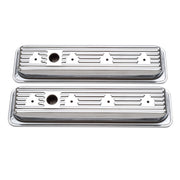 Edelbrock Valve Cover Signature Series Chevrolet 1987-1995 262-400 CI V8 Low Chrome Edelbrock Valve Covers