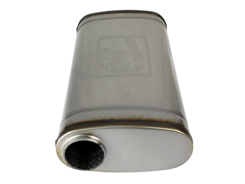 aFe MACH Force XP 304 Stainless Steel Muffler 2.5in Center/Offset 18in L x 9in W x 4in H aFe Muffler