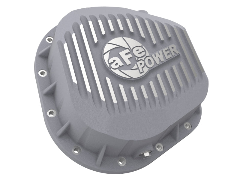 aFe Rear Differential Cover (Raw; Street Series); Ford Diesel Trucks 86-13 V8 (td) aFe Diff Covers