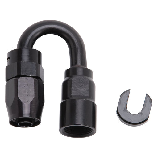 6AN 180 Degree Female SAE Quick-Disconnect x 5/16" Tube Size WIth Black Finish RUSSELL Autoparts
