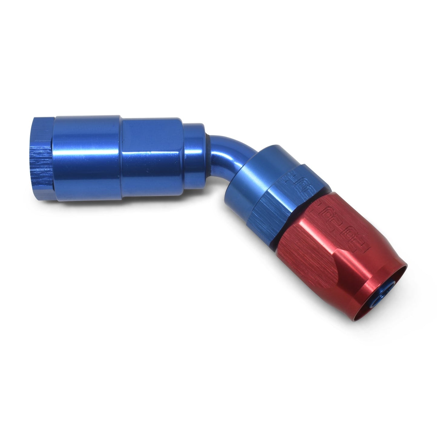 6AN 45 Degree Female SAE Quick-Disconnect x 3/8" Tube Size WIth Red/Blue Finish RUSSELL Autoparts
