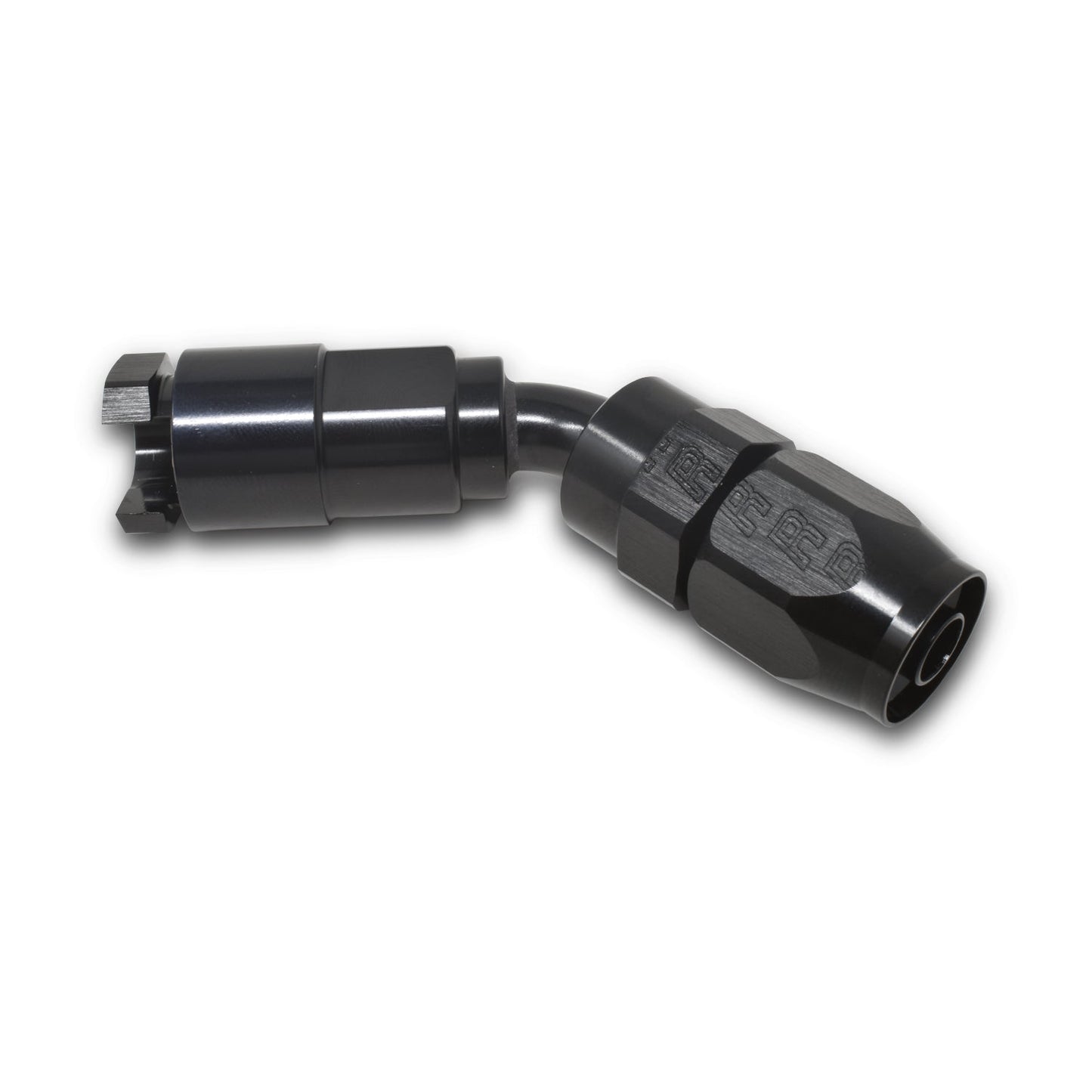 6AN 45 Degree Female SAE Quick-Disconnect x 5/16" Tube Size WIth Black Finish RUSSELL Autoparts