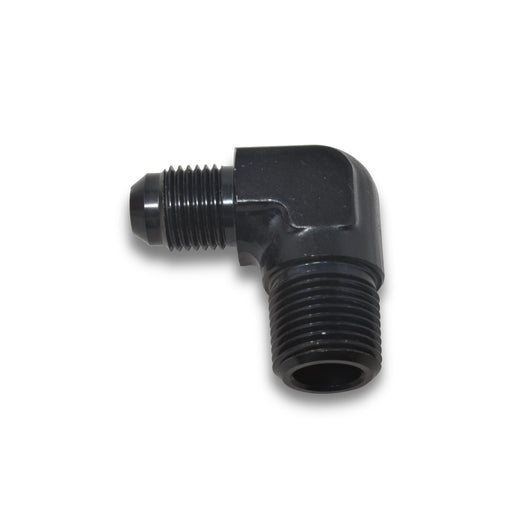 6AN 90 Degree Flare To 3/8" Pipe Adapter Fitting With Black Finish RUSSELL Autoparts