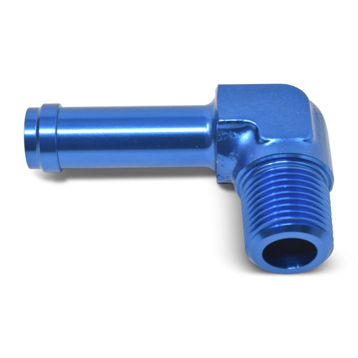 6AN 90 Degree To 1/4" Pipe To 1/8" Tube Blue Finish RUSSELL Autoparts