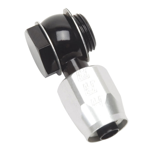 6AN Edelbrock Thunder/Performer Carb 5/8" -20 Banjo Fitting, Black Finish RUSSELL Autoparts
