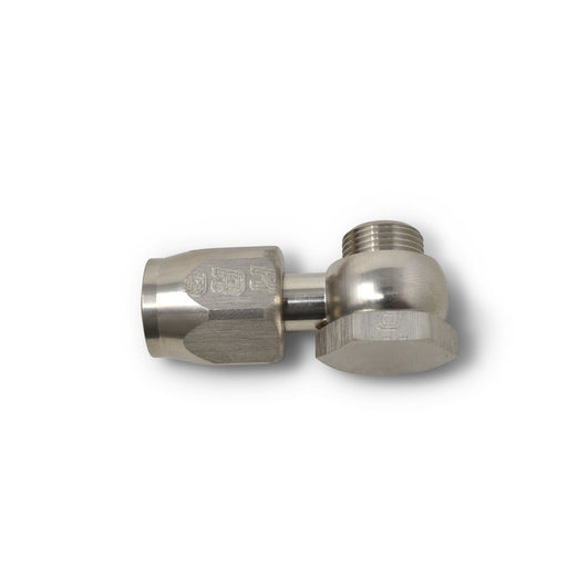 6AN Edelbrock Thunder/Performer Carb 5/8" -20 Banjo Fitting, Endura Finish RUSSELL Autoparts