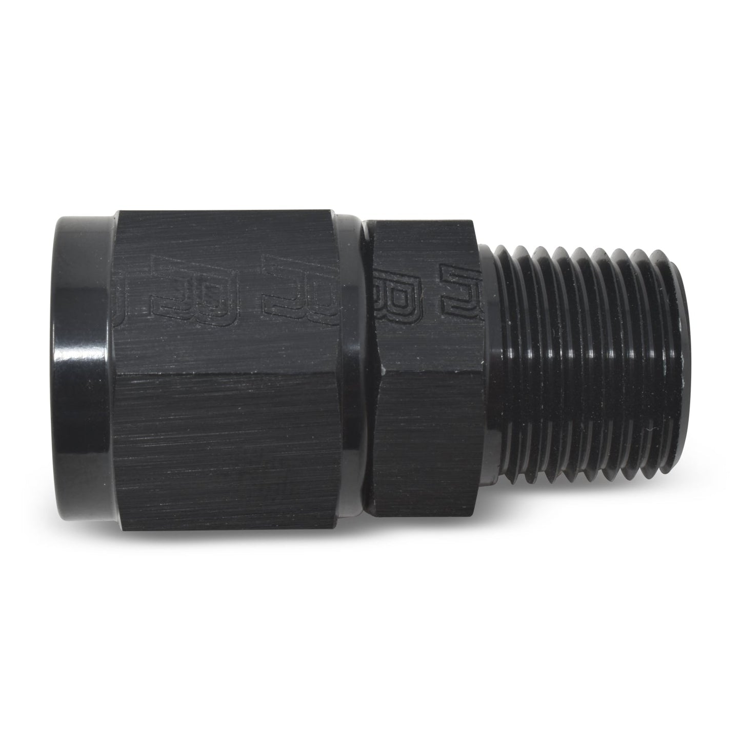 6AN Female To 1/8" Male NPT Fitting With Black Finish RUSSELL Autoparts