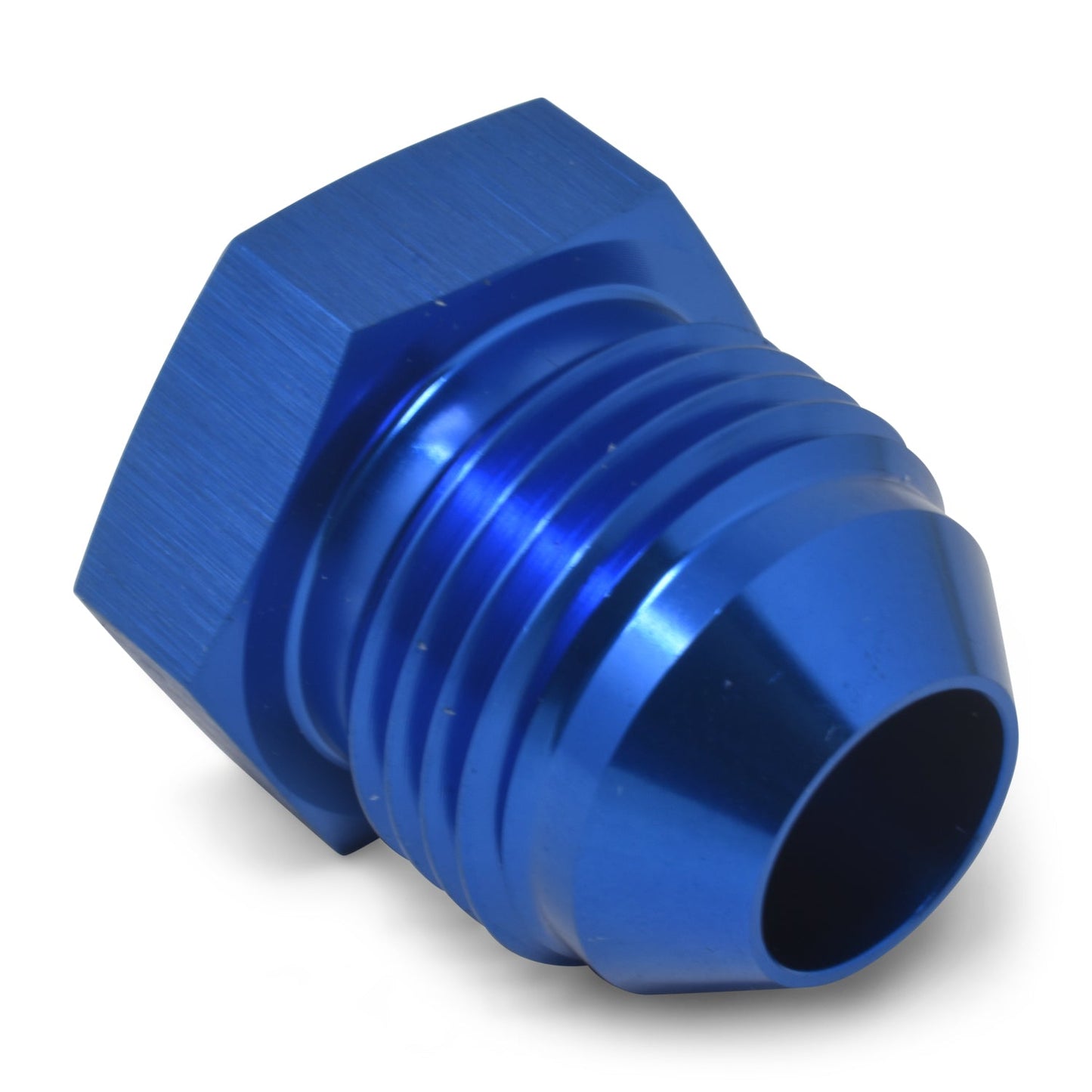 6AN Flare Plug Adapter Fitting With Blue Finish RUSSELL Autoparts