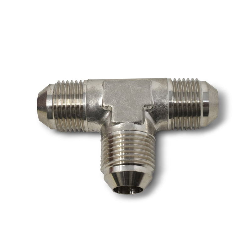 6AN Flare Tee Adapter Fitting With Endura Finish RUSSELL Autoparts